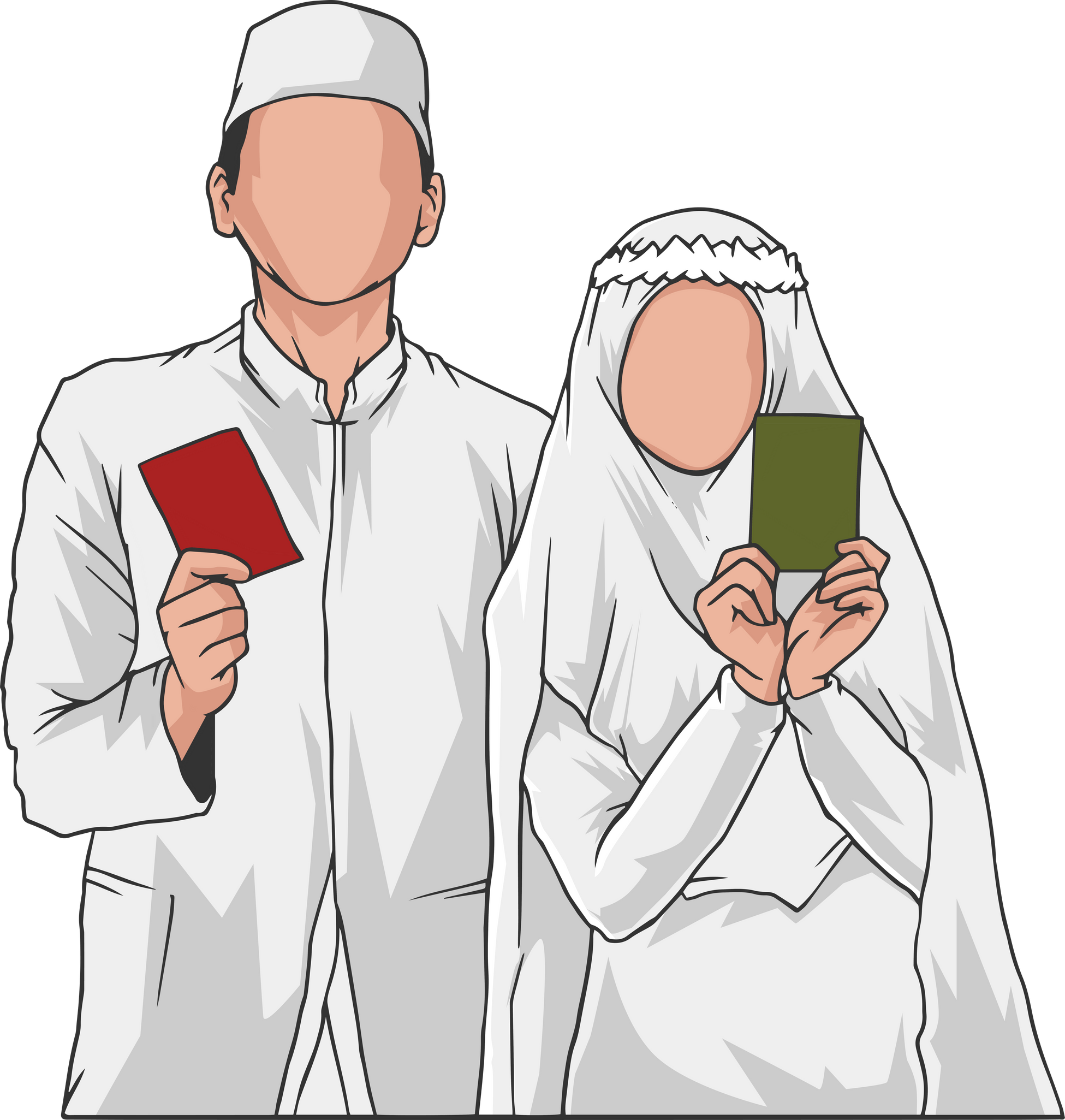 Cartoon Wedding Couples