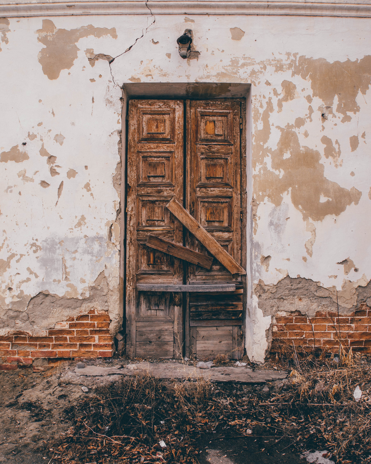 Vintage Brown Wooden Door